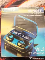 Casti Bluetooth Earbuds M10 Noi Sigilate cu Stand de Incarcare 