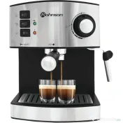 Espressor manual Rohnson R972, 850 W, 1.6 L, 15 bar, Argintiu 