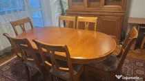 Set mobilier sufragerie din lemn masiv de cires
