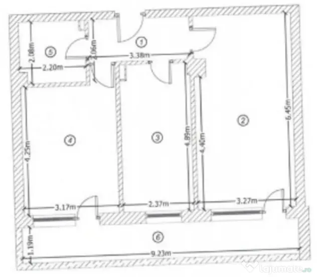 Apartament 2 camere,suprafata generoasa,loc parcare subteran