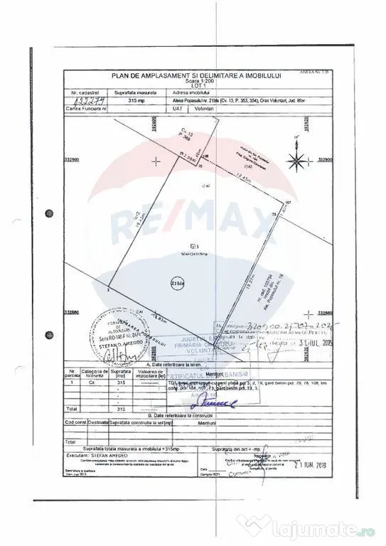 Teren intravilan construibil 315mp Voluntari / Intrarea P...
