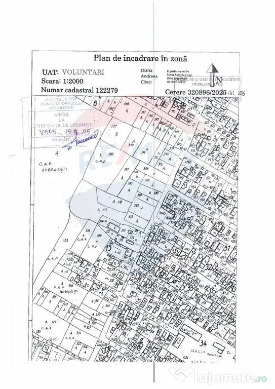 Teren intravilan construibil 315mp Voluntari / Intrarea P...