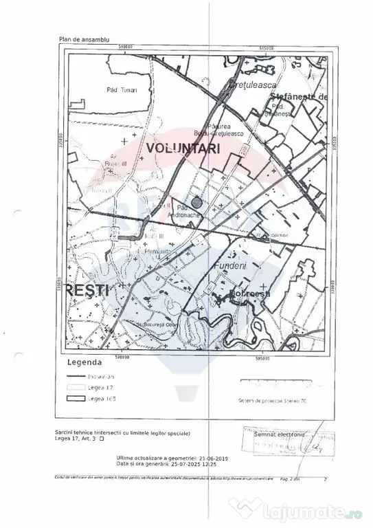 Teren intravilan construibil 315mp Voluntari / Intrarea P...