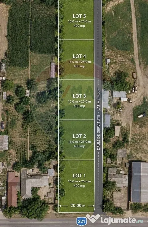 Teren intravilan 1.300 mp | Cazasu | Ideal investiție