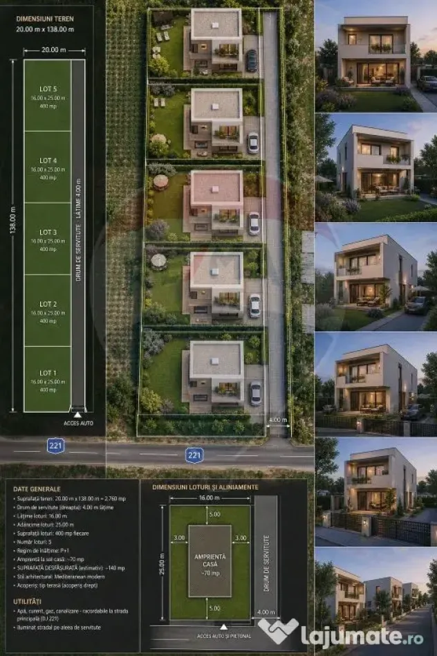 Teren intravilan 1.300 mp | Cazasu | Ideal investiție