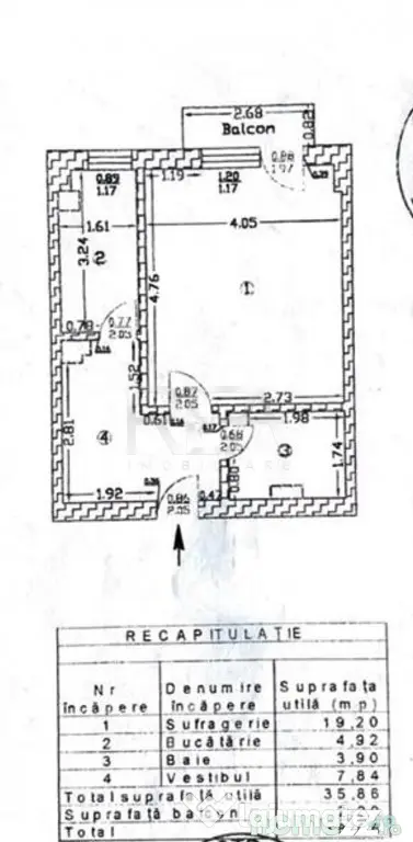 Garsonieră Piața Alba Iulia decomandată,et. 4,an 1989,ren - Bucuresti (Bucuresti-Ilfov)