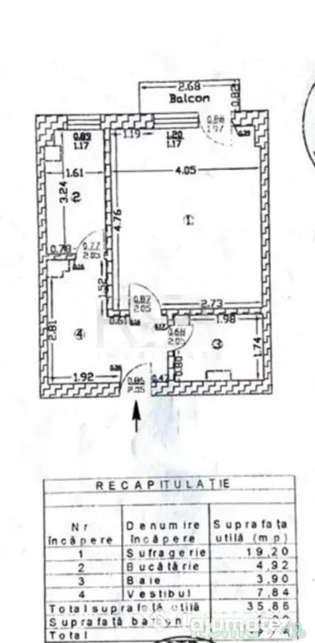 Garsonieră Piața Alba Iulia decomandată,et. 4,an 1989,ren - Bucuresti (Bucuresti-Ilfov)