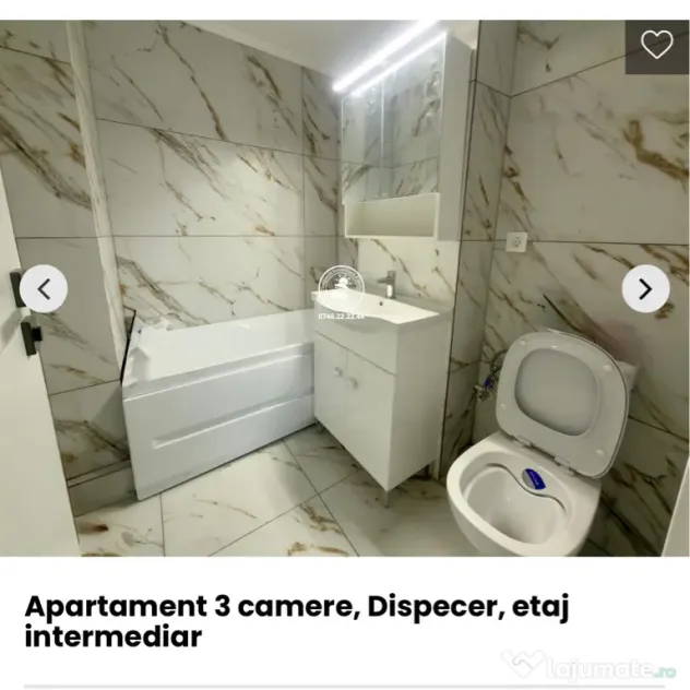 Apartament cu 3 camere nou renovat pentru închiriere semicentral