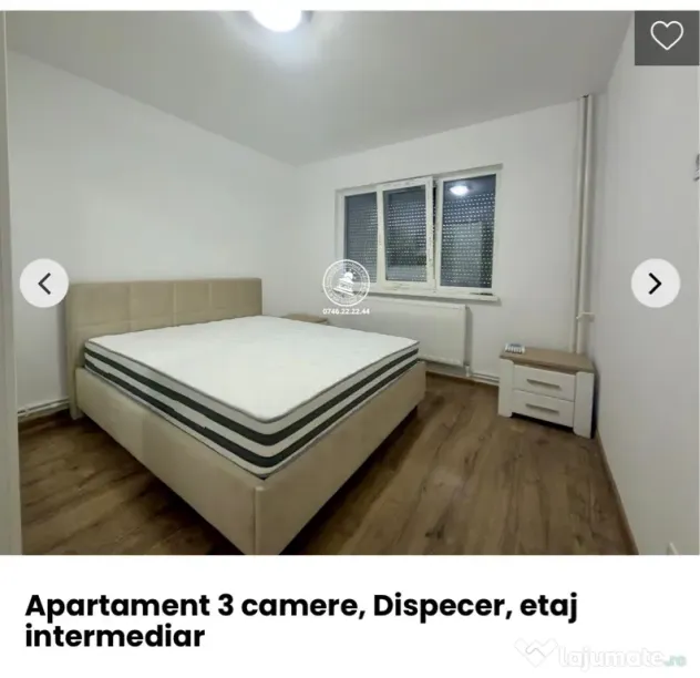 Apartament cu 3 camere nou renovat pentru închiriere semicentral