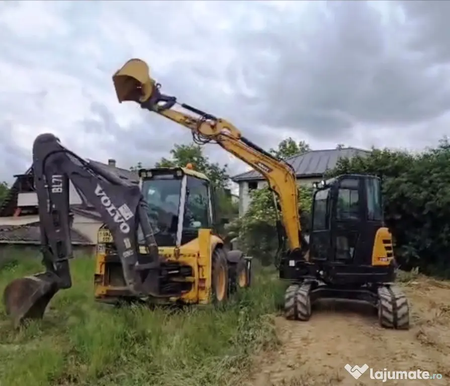 Inchiriere Utilaje constructii: Excavator, MIniexcavator, Buldoexcavator, Dumper