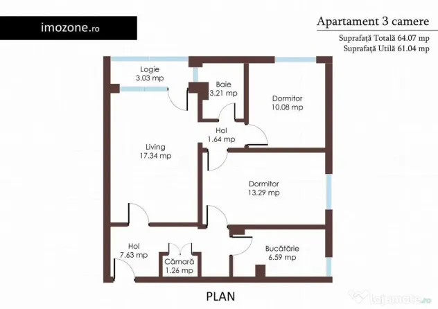 Drumul Taberei - Favorit, 3 camere, 2/10, mobilat, utilat...
