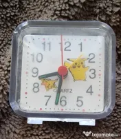 Pikachu, ceas deșteptător pătrat 