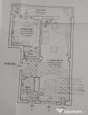 Apartament cu 2 camere și balcon cu vedere port Bd Ferdi... 