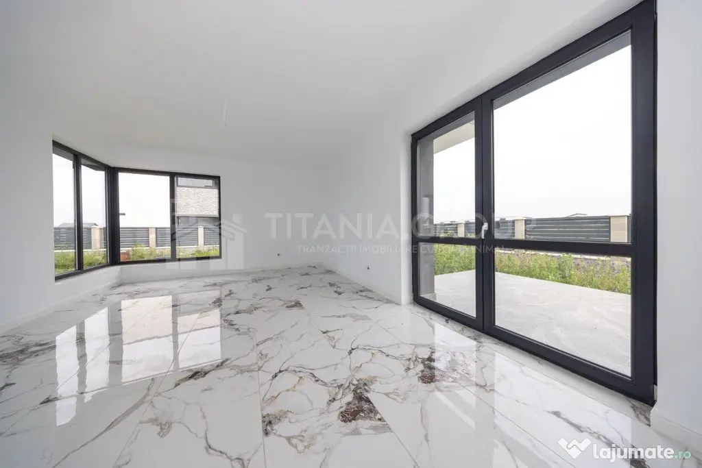 Casă individuală nouă , 4 camere, teren 519 mp, Sanpetru