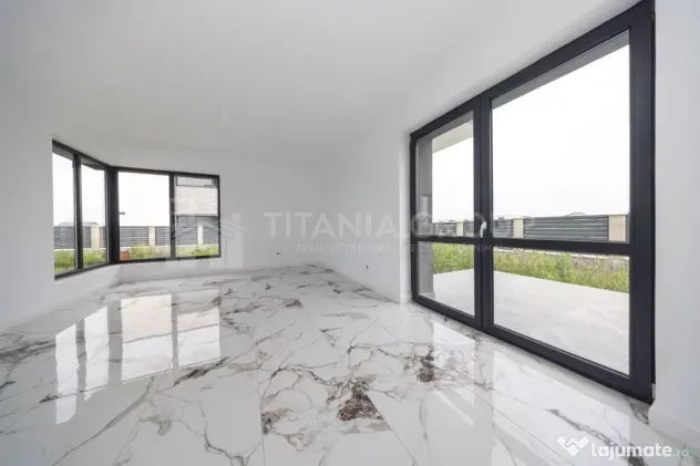 Casă individuală nouă , 4 camere, teren 519 mp, Sanpetru