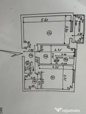 De vanzare apartament cu 2 camere, renovat, etaj 4 , Maze... 