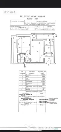 Apartament 2 camere semidecomandat 60mp+beci Valea Roșie