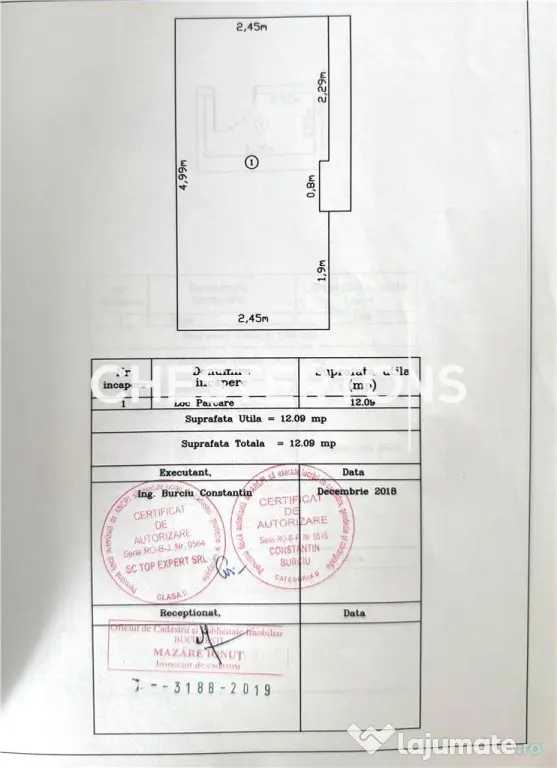 Apartament 2 camere cu boxa posibilitate Loc de parcare