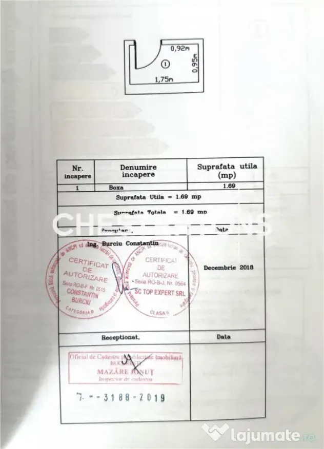 Apartament 2 camere cu boxa posibilitate Loc de parcare