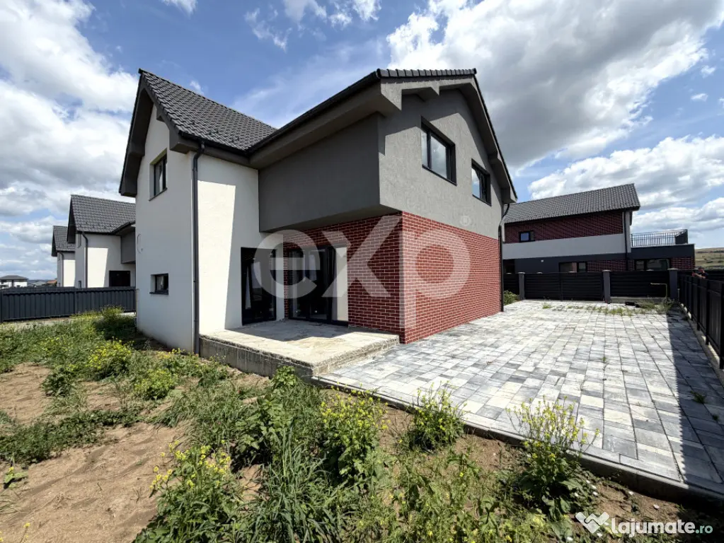 Casă nouă în Jucu, 142 mp utili, 3 dormitoare, 3 bai, 0 C