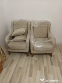 Canapea 3 locuri si 2 fotolii, noi