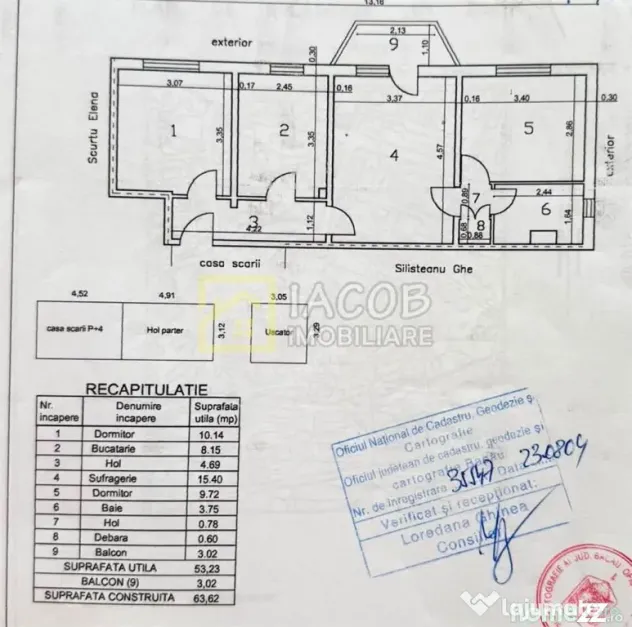 Str. Neagoe Voda, 3 camere, etaj 3, Bacau - Bacau (Bacau)
