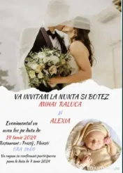 Invitatii nunta, botez, invitatie fizica si digitala