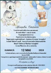 Invitatii nunta, botez, invitatie fizica si digitala