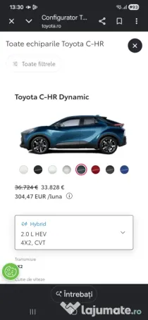 Toyota C-HR hibrid Dynamic 2025 2.0