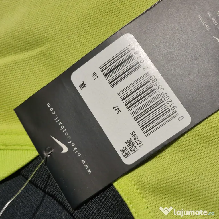 Tricou Nike Football Vintage XXL bărbați verde neon original