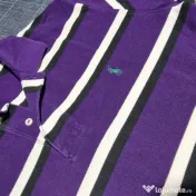 Tricou Polo Ralph Lauren S mov în dungi bărbați original casual 