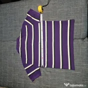 Tricou Polo Ralph Lauren S mov în dungi bărbați original casual 