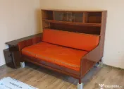 pat cu vitrină și ladă de o persoana