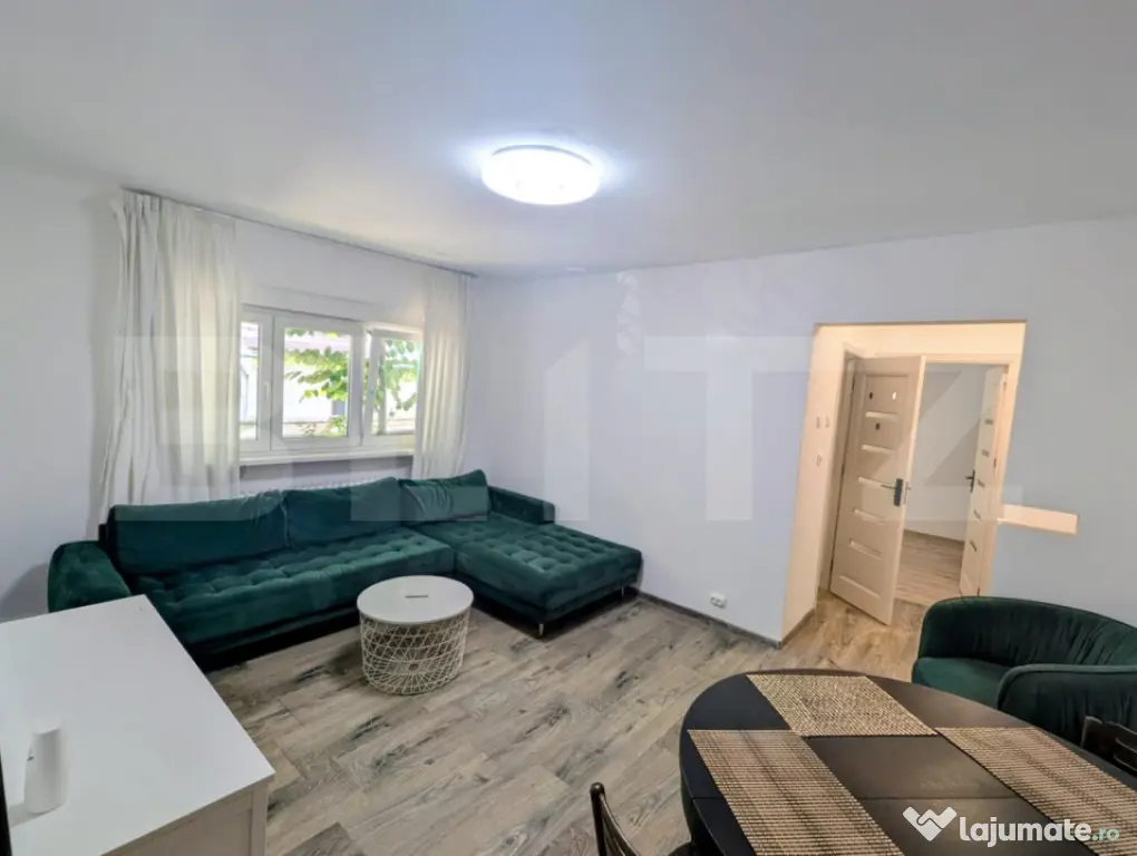Apartament cu 2 camere, 56 mp, renovat complet, zona Cetate