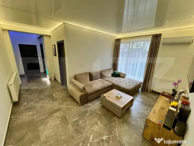 Apartament 3 camere, mobilat si utilat, parcare, parter inal