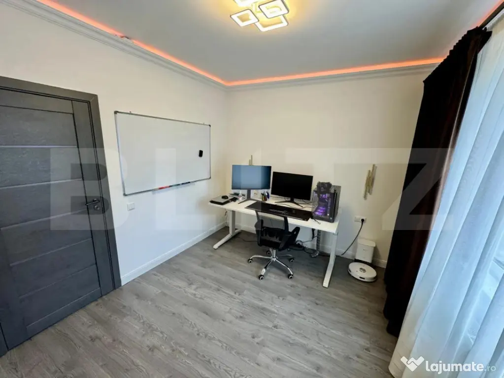Apartament 3 camere, mobilat si utilat, parcare, parter inal