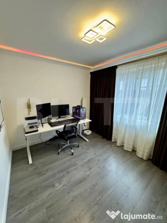 Apartament 3 camere, mobilat si utilat, parcare, parter inal