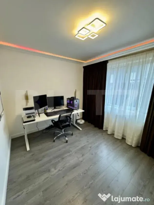 Apartament 3 camere, mobilat si utilat, parcare, parter inal