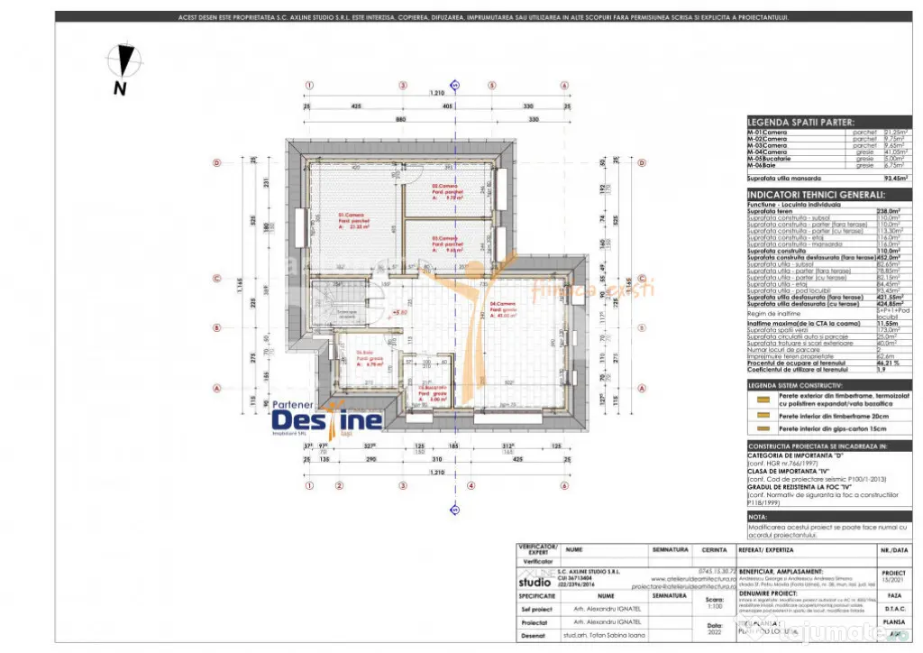 HOTEL-PENSIUNE 425 MP, 11 CAMERE, CENTRAL IASI COMISION 0%