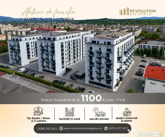 COMISION 0% - Apartamente de Tip Studio si 3Camere - Vasile Alecsandri - Baia Mare (Maramures)