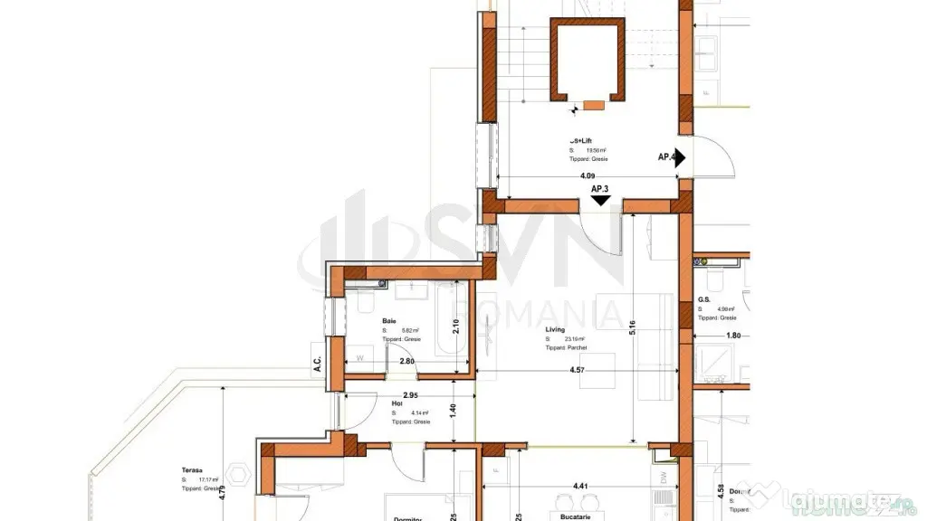 Tineretului Unirii 2 Camere cu Terasa in Bloc Boutique - Bucuresti (Bucuresti-Ilfov)