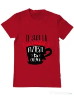Tricou ADLER barbat Te scot la un zambet Rosu