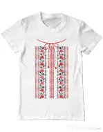 Tricou ADLER barbat Etno 2 Alb