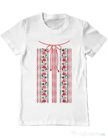 Tricou ADLER barbat Etno 2 Alb