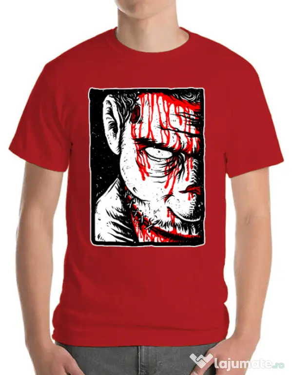 Tricou ADLER barbat Zomblood Rosu
