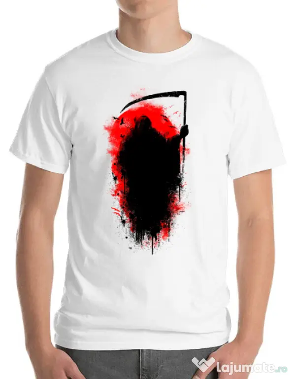 Tricou ADLER barbat Reaper Alb