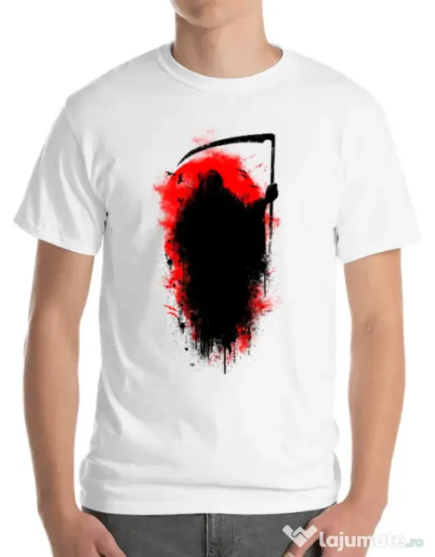Tricou ADLER barbat Reaper Alb