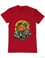 Tricou ADLER barbat Pumpkin Music Rosu