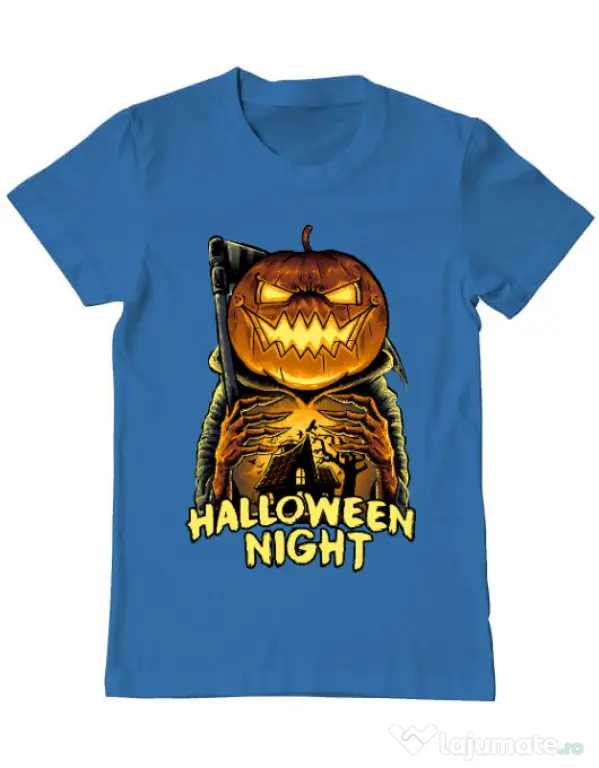 Tricou ADLER barbat Jack o lantern Albastru azuriu