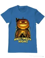 Tricou ADLER barbat Jack o lantern Albastru azuriu